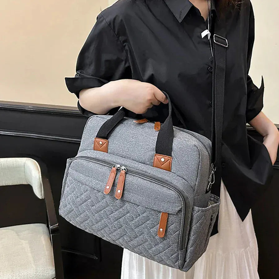 Sac à Lange à Bandoulière Sac à Langer Pratique – Compact, Léger et Organisé pour Sorties Bébé