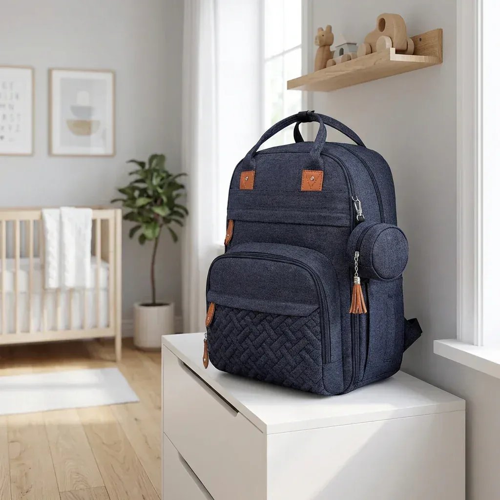 Sac à Dos à Langer Sac à Langer Premium Ergonomique avec Grand Volume et Rangements Isothermes