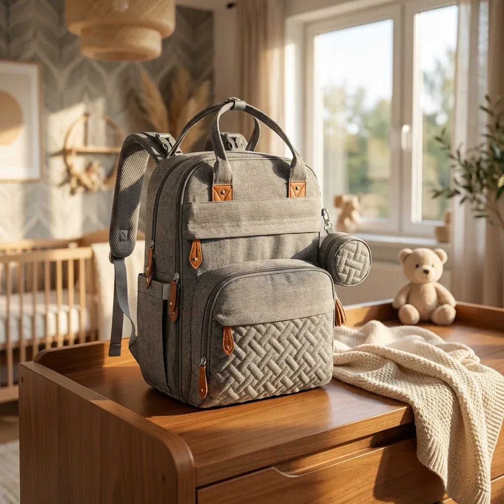 Sac à Dos à Langer Sac à Langer Premium Ergonomique avec Grand Volume et Rangements Isothermes