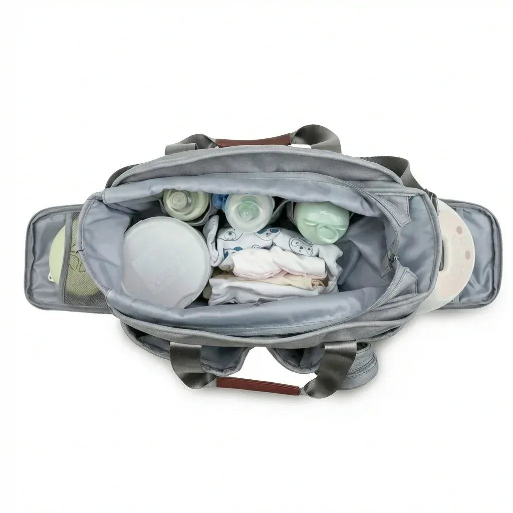 Sac à Lange à Bandoulière Sac à Langer Range Couche Grande Capacité et Ultra Organisé