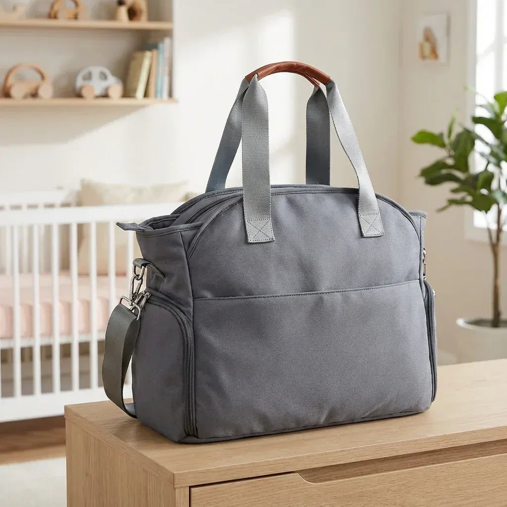 Sac à Lange à Bandoulière Sac à Langer Range Couche Grande Capacité et Ultra Organisé
