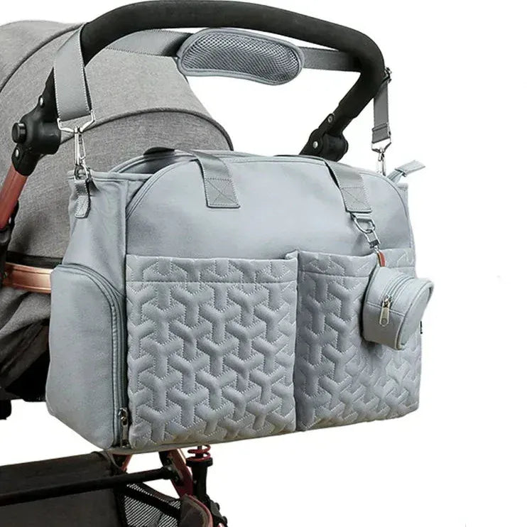Sac à Lange à Bandoulière Sac à Langer Range Couche Grande Capacité et Ultra Organisé