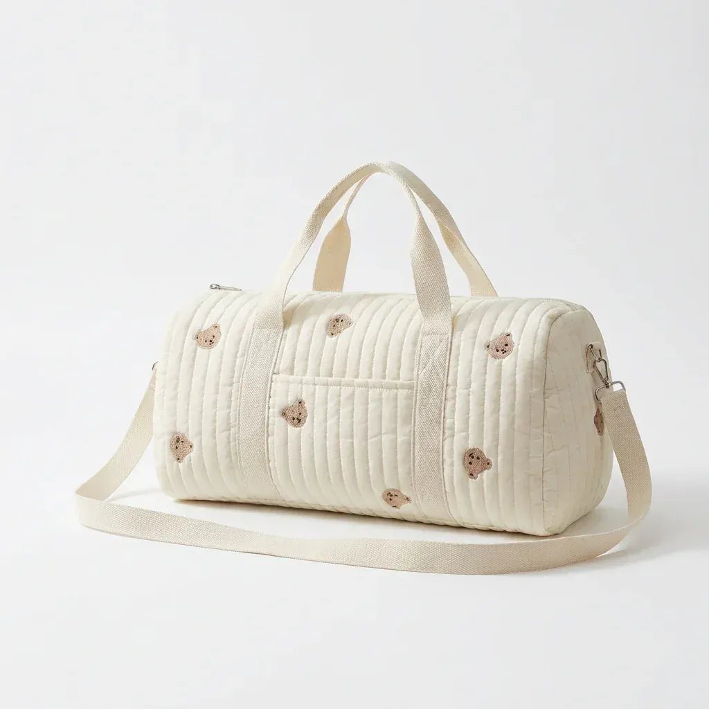 Sac à Lange à Bandoulière Sac à Langer Souple – Spacieux, Léger et Idéal pour Voyager avec Bébé