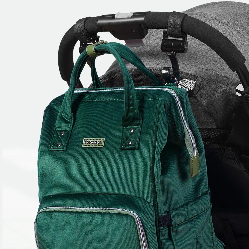 Sac à Dos à Langer Sac à Langer Velours Grande Capacité avec Porte-Biberons Isothermes