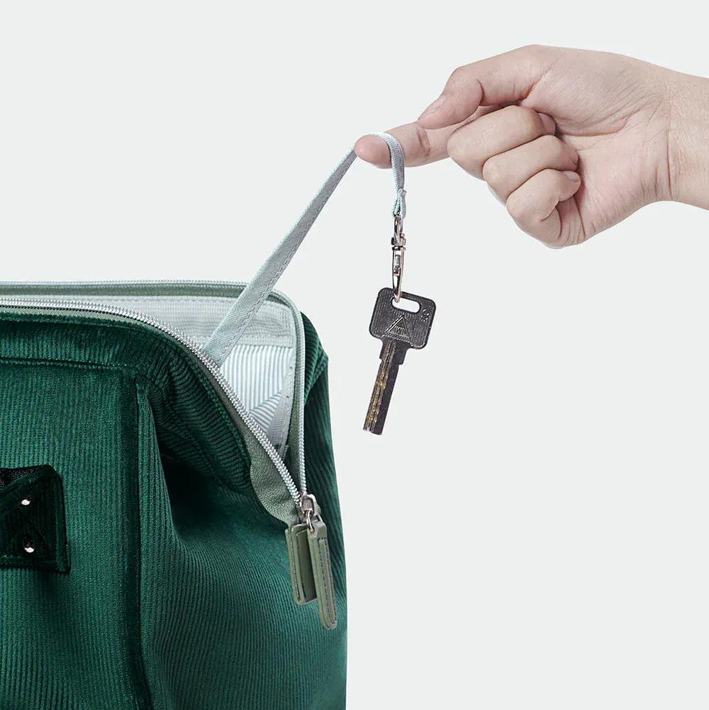 Sac à Dos à Langer Sac à Langer Velours Grande Capacité avec Porte-Biberons Isothermes