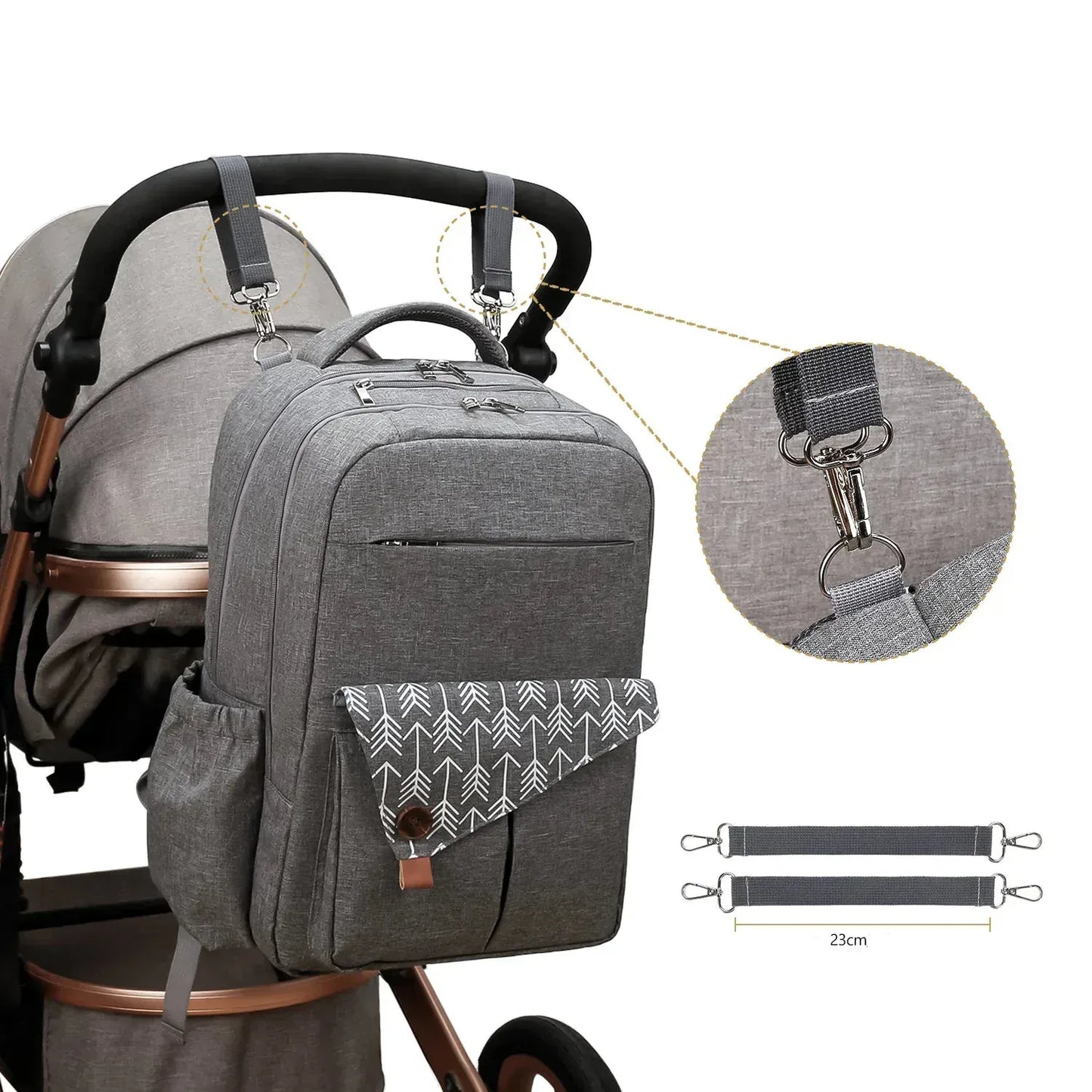 Sac à Dos à Langer Sac à Langer Voyage – Sac Bébé Grande Capacité pour Voyager en Toute Sérénité